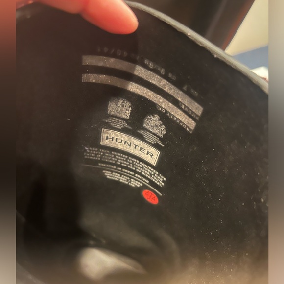 Hunter original tall rain boots black size 9 excellent condition - Picture 14 of 16